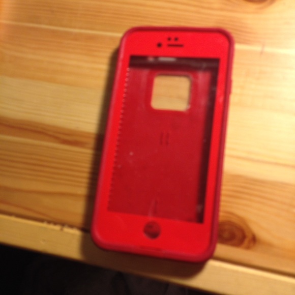 Red Life Proof iPhone 6 case