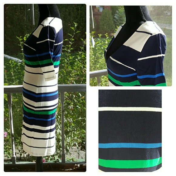 🚫SOLD 🚫 Striped ColorBlock bodycon dress - Picture 4 of 4