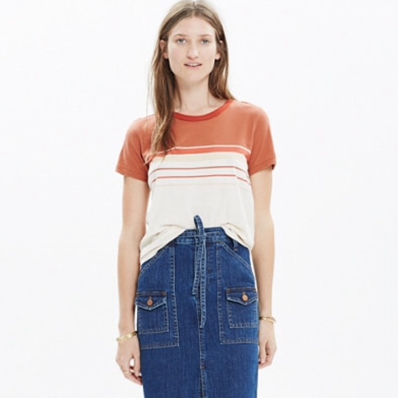 Madewell Tops - Madewell Striped Radio Tee
