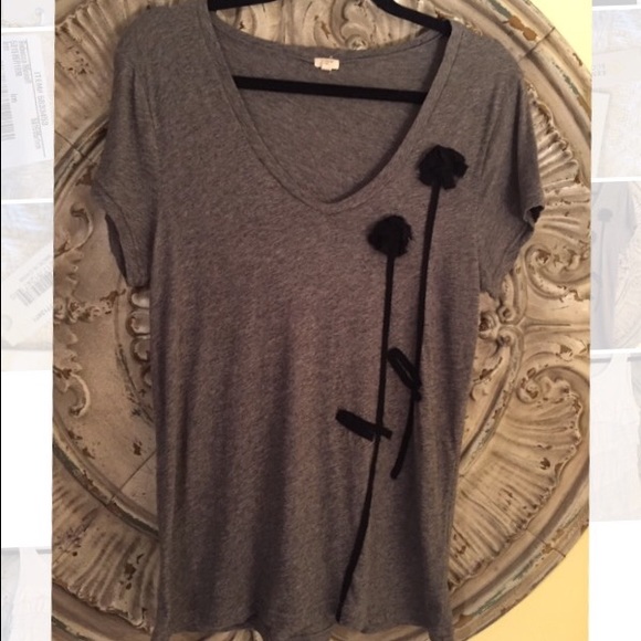 Jcrew Tshirt with flowers ON SALE!