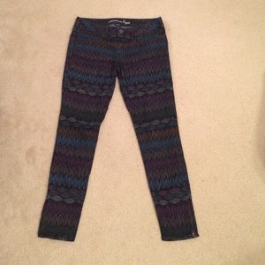 Funky patterned leafy pants