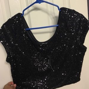 Express sequined top
