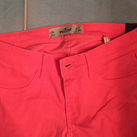 NWT Hollister Hot Pink Jeggings - Picture 2 of 3