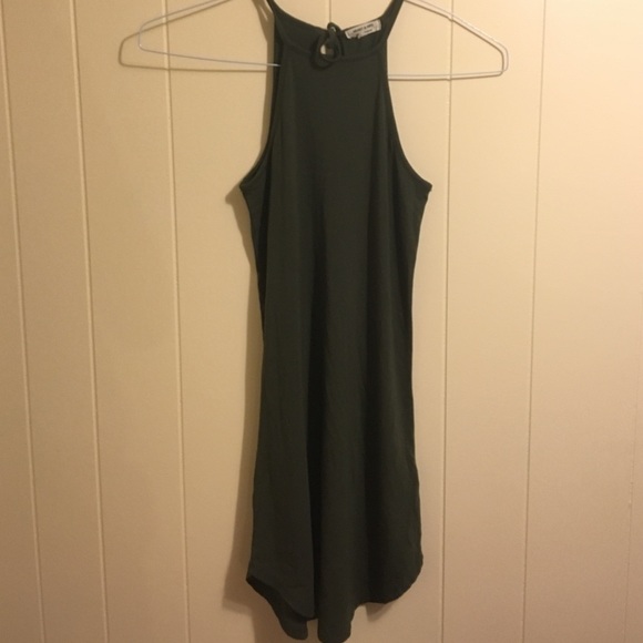 high neck body-con dress