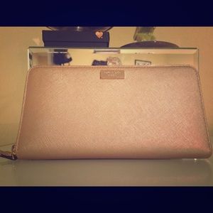 Kate Spade Light Pink /Champagne Wallet