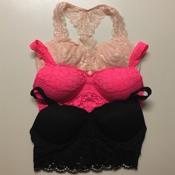 PINK Victoria's Secret Other - Set of VS Pink bralettes size M