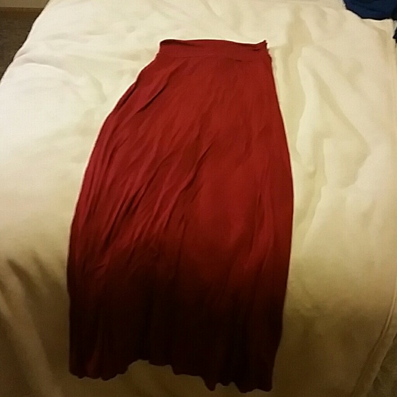 Wet Seal red maxi skirt