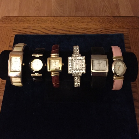 (X) 6pc Fashion Watch Lot (all need batteries)