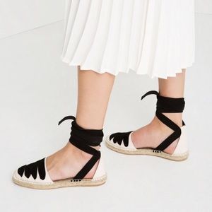 Zara lace up espadrilles