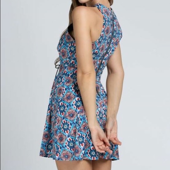 Sexy bandage floral casual dress - Picture 2 of 4