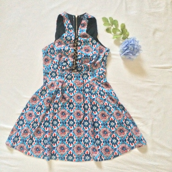 Sexy bandage floral casual dress - Picture 4 of 4