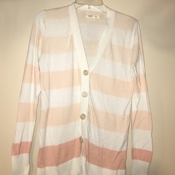 Striped button down cardigan