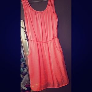 Coral dress