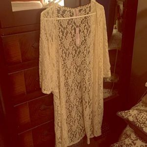 Small long lace cardigan