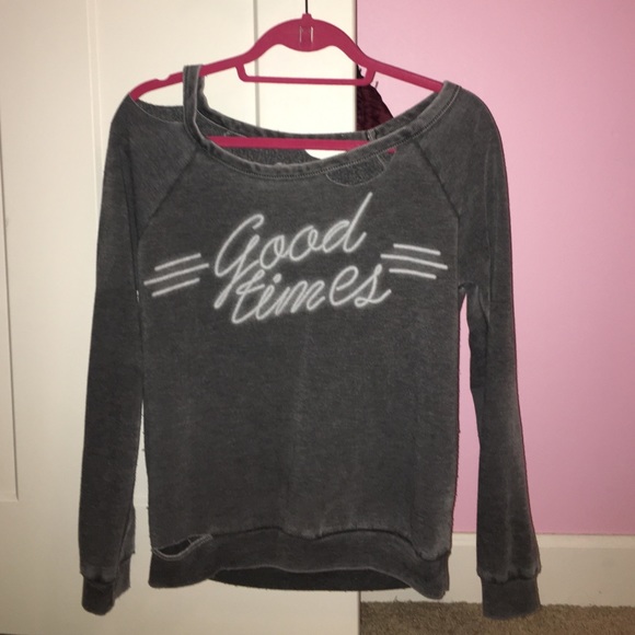 Chaser Good Times Distressed Pullover