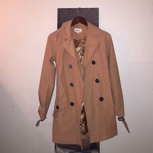 Camel color trench coat
