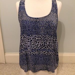 Blue and Black Tank