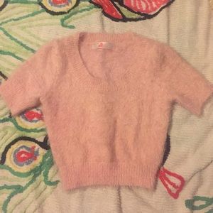 American Apparel Pink Fuzzy Sweater