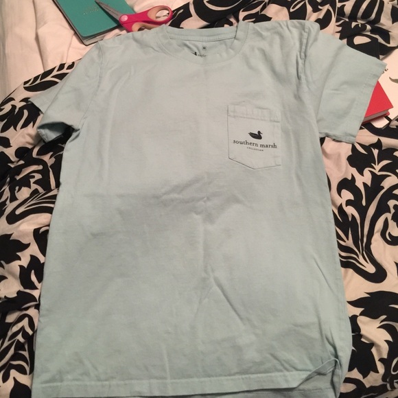 Light blue southern marsh t-shirt