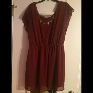 Burgundy Dress
