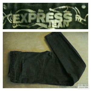 EXPRESS JEANS  Plain black skinny jeans.