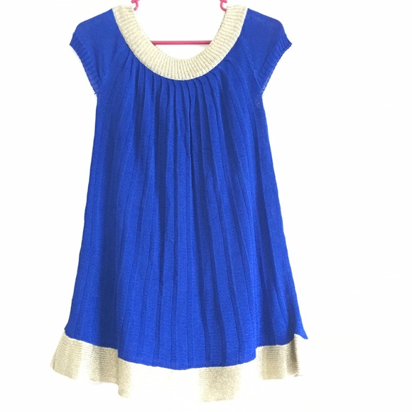 Brand New Blue With Gold Border Top