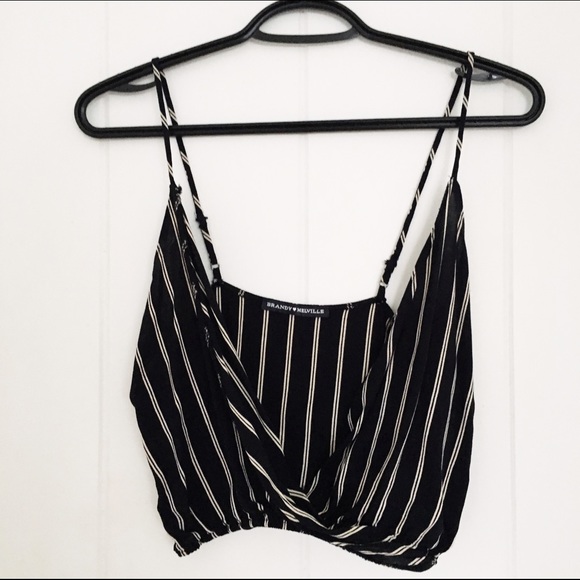 SOLD ON Ⓜ️ Brandy Melville draped crop top