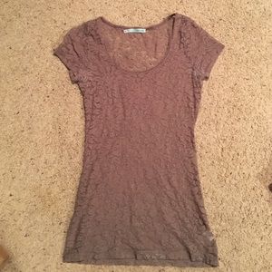 Lace shirt sleeve tshirt