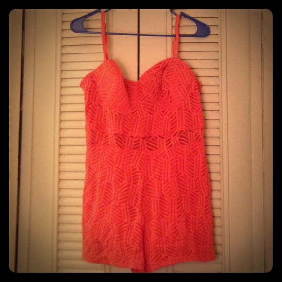 Peach romper