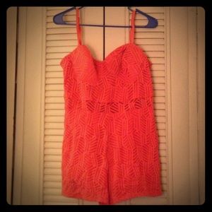 Peach romper