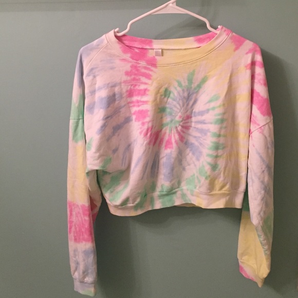 American Apparel Sweaters - Tie-dyed cropped sweater