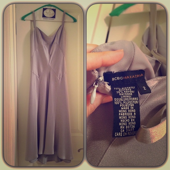 BCBG silver dress