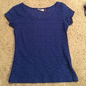 Lace shirt sleeve tshirt