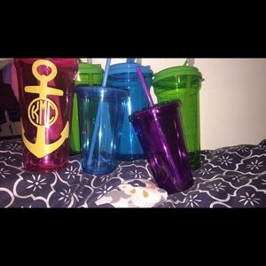 Monogram tumblers