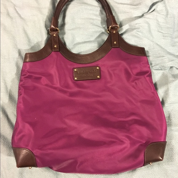 Kate spade purse - purple and brown