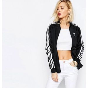 Adidas Supergirl Womens track Jacket and shorts