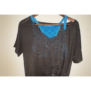 2 for 1 💥 Free People • Bra & Burnout Tee Shirt