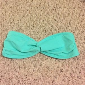 Turquoise Bandeu bikini top