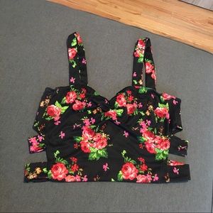 Charlotte Russe Floral Crop Top