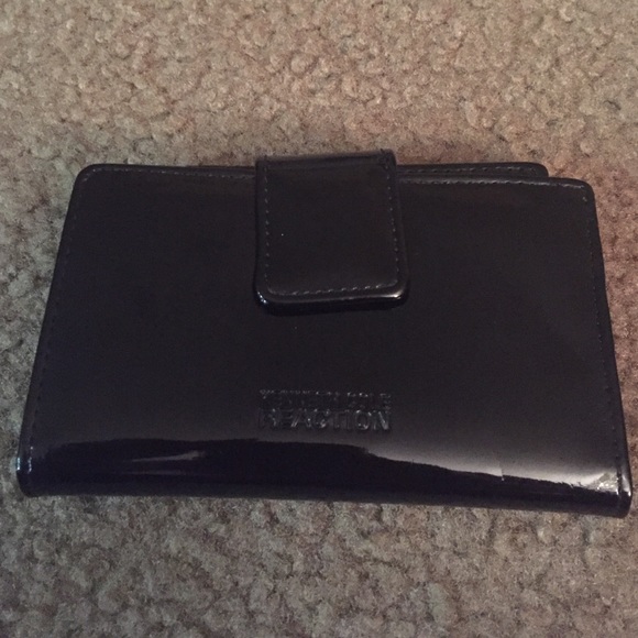 Black patent leather wallet