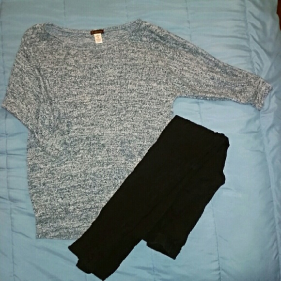 Speckled 3/4 sleeve shirt