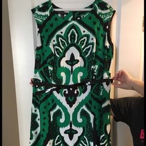Size 16W INC Sleeveless Calf-length Dress