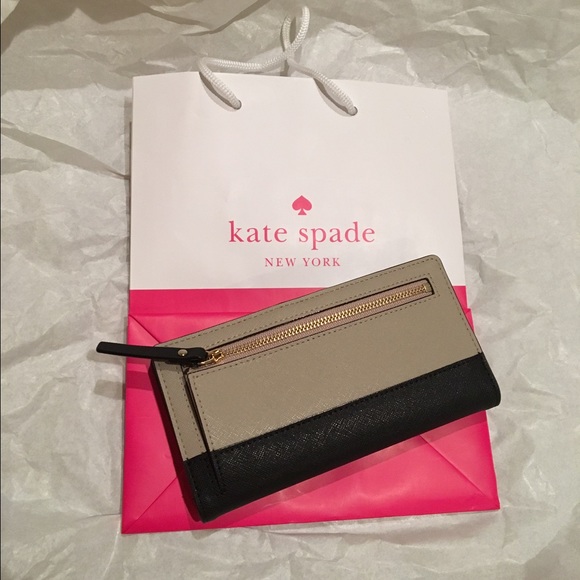 Kate Spade black&nude wallet - Picture 2 of 3