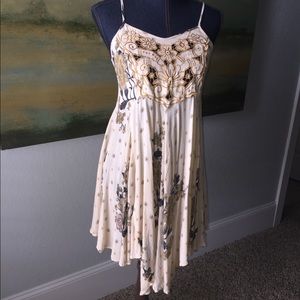 Free People Cream Bali Slip Dress XS