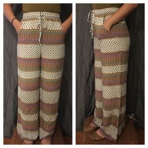 Wide Leg Bohemian Pants