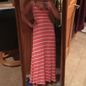 Striped maxi dress