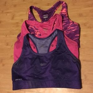 Nike sports bras