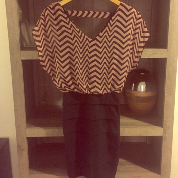 Sweet Storm Chevron Dress