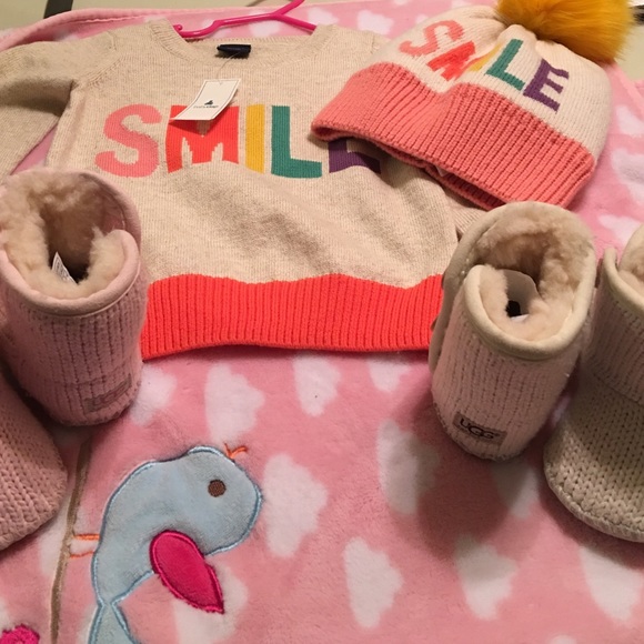 Infant UGG Purl Bootie, Ivory