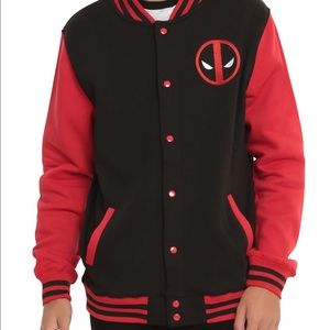 MENS varsity letterman jacket DeadPool Sz Medium